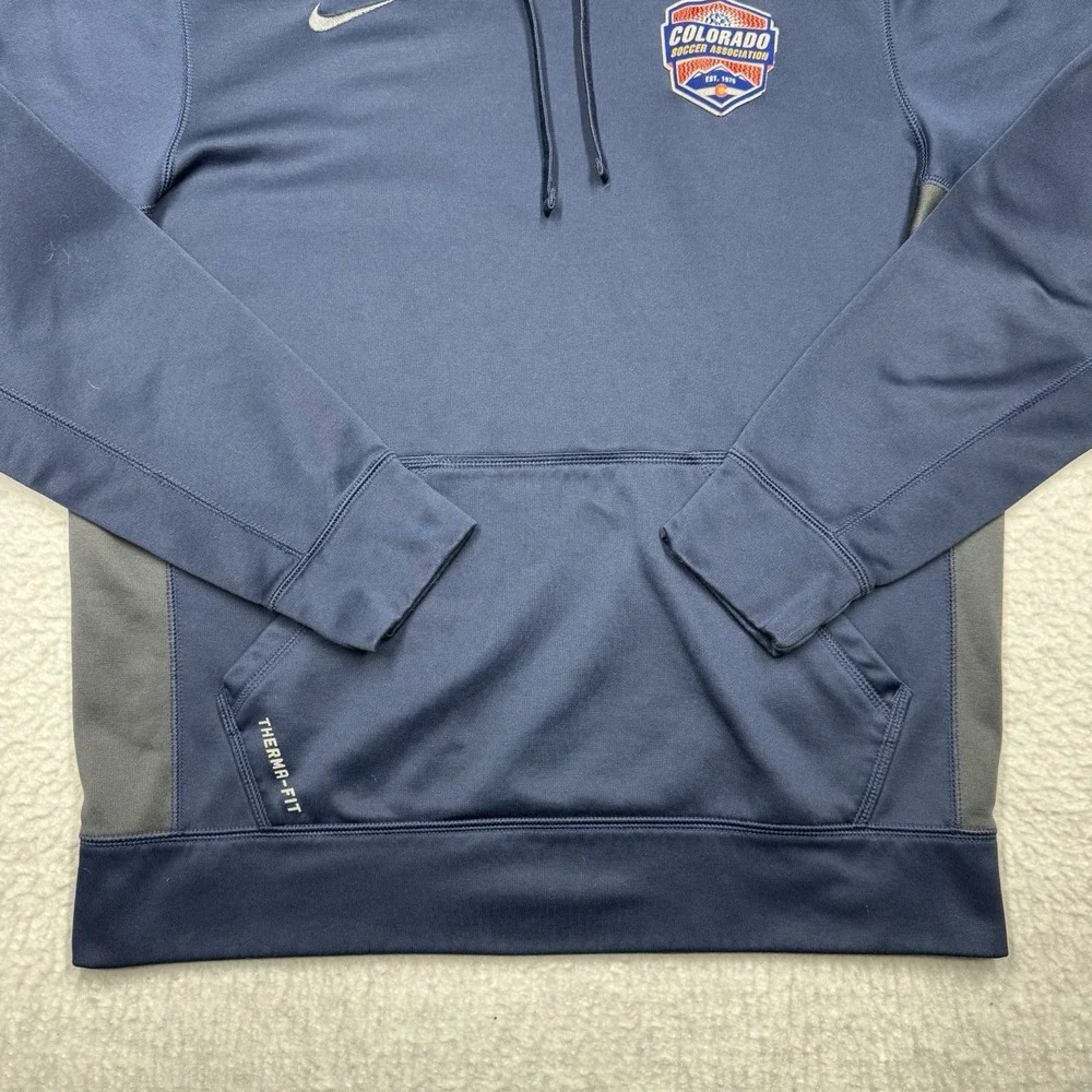 Nike Therma-FIT Colorado Soccer Association Hoodie‎ Sweater Blue Men's Size M